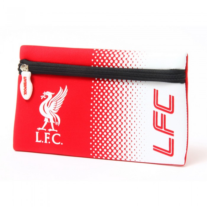 Front - Liverpool FC Official Fade Flat Football Crest Pencil Case