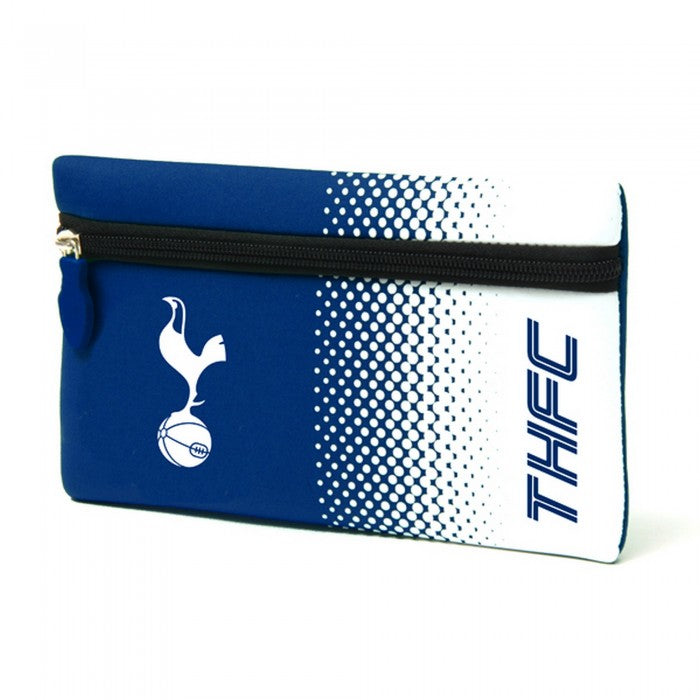 Front - Tottenham Hotspur FC Official Fade Flat Football Crest Pencil Case