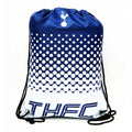 Front - Tottenham Hotspur FC Official Fade Football Crest Drawstring Sports/Gym Bag