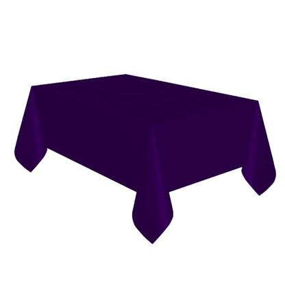 Front - Unique Party Reusable Rectangular Plastic Tablecover (19 Colours)