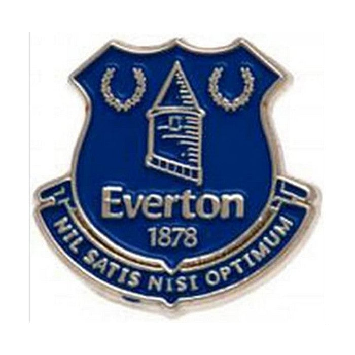 Blue - Front - Everton FC Official Metal Football Crest Pin Badge