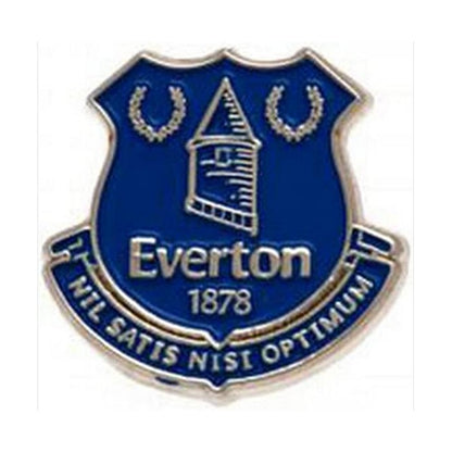 Blue - Front - Everton FC Official Metal Football Crest Pin Badge