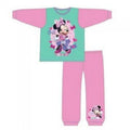 Front - Disney Baby Girls Bow To Toe Minnie Mouse Pyjama Set