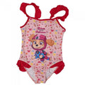 Front - Paw Patrol Girls Dive Into The Rescue Skye Frill One Piece Swimsuit