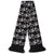 Front - FLOSO Unisex Bicycle Pattern Knitted Winter Scarf With Fringe