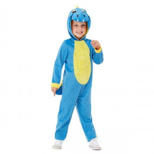 Front - Smiffys Childrens/Kids Dinosaur Costume Jumpsuit
