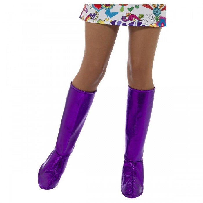 Front - Smiffys Unisex Adult Gogo Costume Shoe Cover