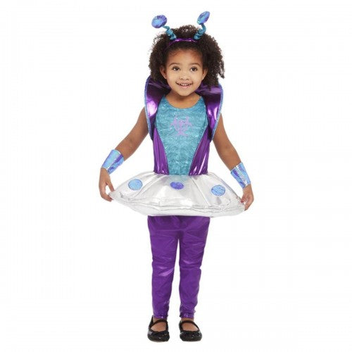 Front - Smiffys Girls Alien Costume Set