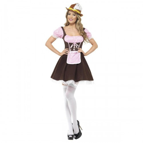 Front - Smiffys Womens/Ladies Tavern Costume Dress