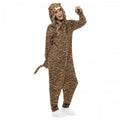Front - Smiffys Unisex Adult Tiger Costume Jumpsuit