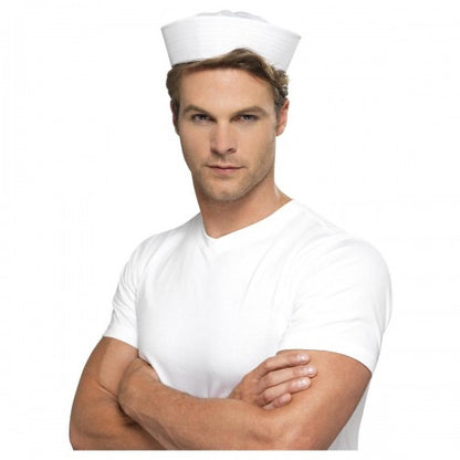 Front - Smiffys Doughboy US Sailor Costume Hat
