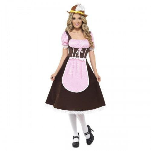 Front - Smiffys Womens/Ladies Tavern Long Costume Dress