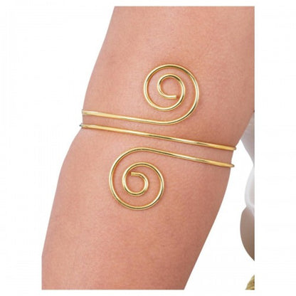 Front - Smiffys Womens/Ladies Grecian Swirl Upper Arm Cuff