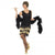 Front - Smiffys Womens/Ladies 1920s Flapper Costume Dress