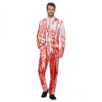 Front - Smiffys Mens Blood Drip Costume Suit
