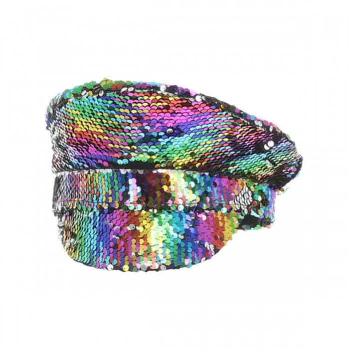 Front - Smiffys Sequins Captains Hat