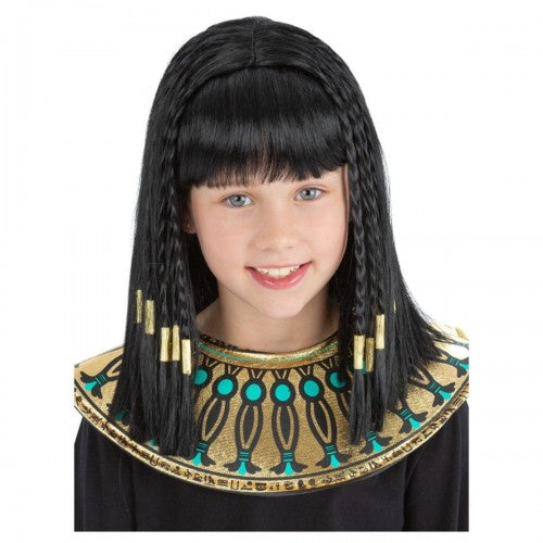 Front - Smiffys Girls Cleopatra Wig