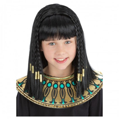 Front - Smiffys Girls Cleopatra Wig