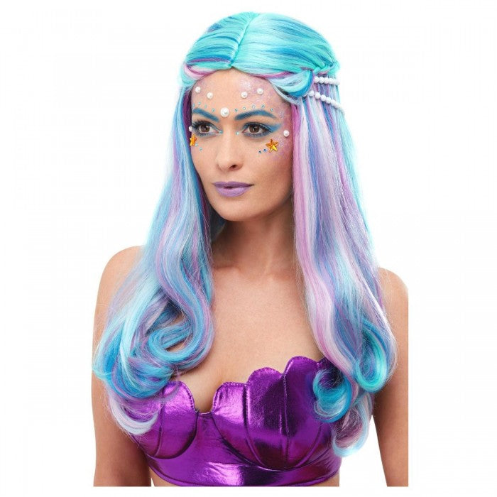 Front - Smiffys Womens/Ladies Mermaid Wig