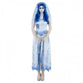Front - Corpse Bride Womens/Ladies Emily Costume Set