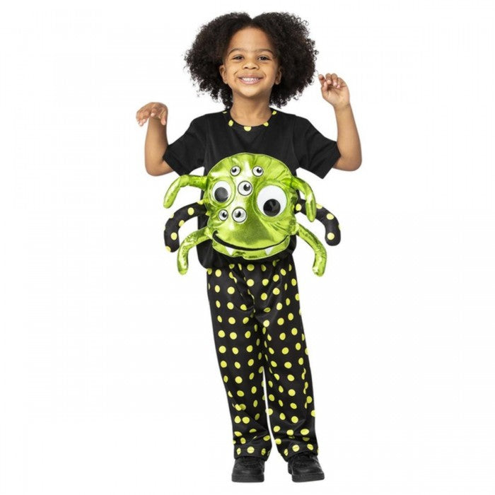 Front - Smiffys Childrens/Kids Neon Spider Costume Set