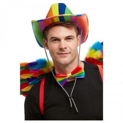 Front - Smiffys Unisex Adult Stetson Rainbow Costume Hat