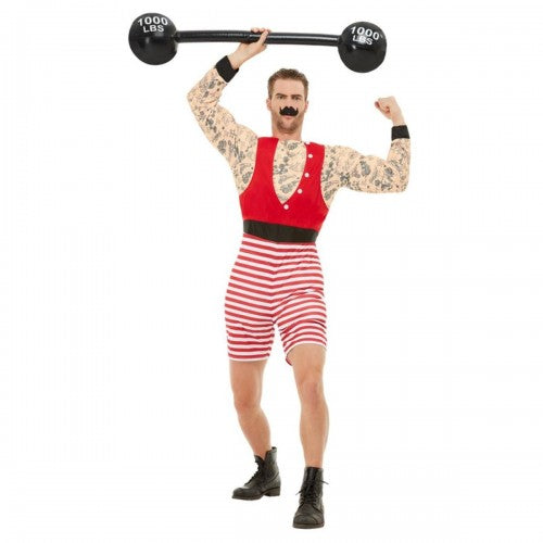 Front - Smiffys Mens Deluxe Strongman Costume Set