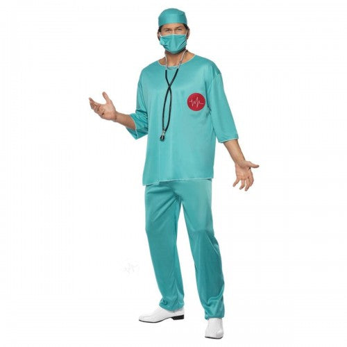 Front - Smiffys Unisex Adult Surgeon Costume Set