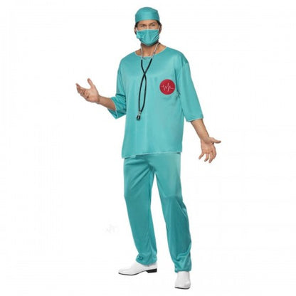 Front - Smiffys Unisex Adult Surgeon Costume Set