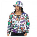Front - Smiffys Unisex Adult 90s Hip Hop Graffiti Jacket