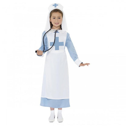 Front - Smiffys Girls World War I Nurse Costume Set