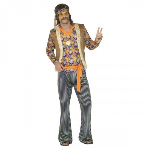 Front - Smiffys Mens 60s Singer Costume Set