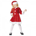 Front - Smiffys Girls Miss Santa Mini Costume Set