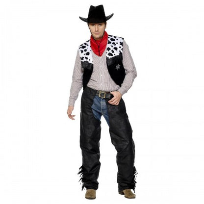 Front - Smiffys Unisex Adult Cowboy Costume Set