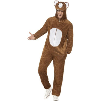 Front - Smiffys Unisex Adult Bear Bodysuit