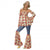 Front - Smiffys Womens/Ladies 70s Hippy Vintage Costume Set