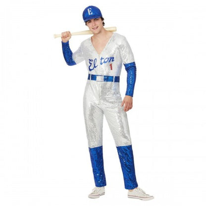 Front - Elton John Mens Deluxe Sequin Costume Set