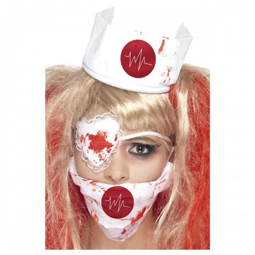 Front - Smiffys Womens/Ladies Bloody Nurse Costume Accessory Set