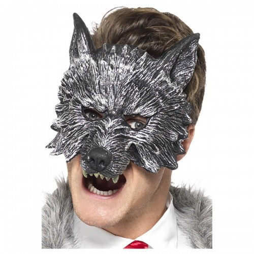 Front - Smiffys Unisex Adult Deluxe Big Bad Wolf Mask