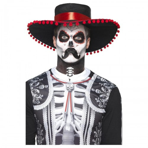Front - Smiffys Senor Bones Day Of The Dead Costume Make-Up Set