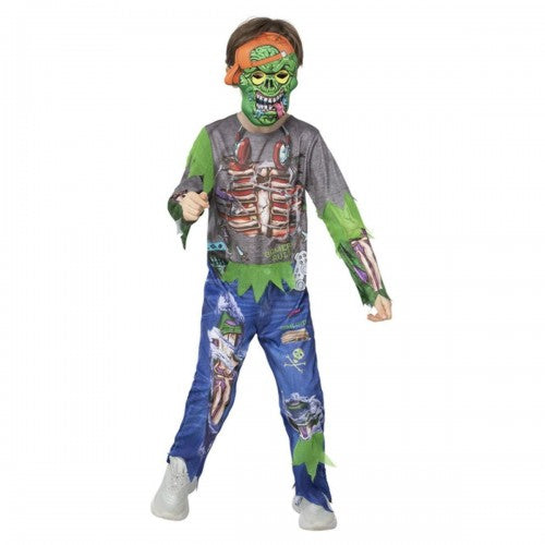 Front - Smiffys Boys Zombie Gamer Costume Set