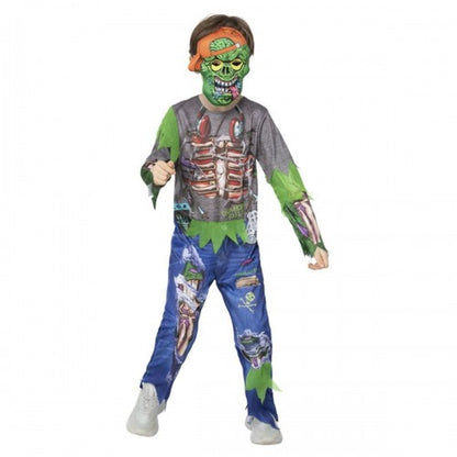 Front - Smiffys Boys Zombie Gamer Costume Set