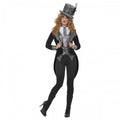 Front - Smiffys Womens/Ladies Deluxe Dark Miss Hatter Costume Set