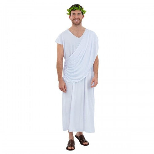 Front - Smiffys Unisex Adult Toga Costume Robe