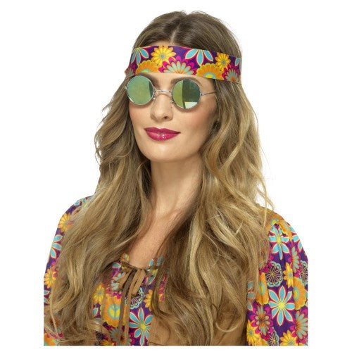 Front - Smiffys Unisex Adult Hippie Costume Sunglasses