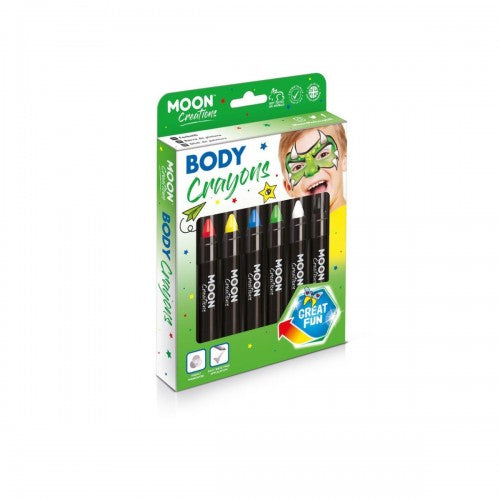 Front - Moon Creations Body Crayons (Pack of 6)