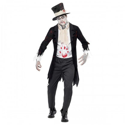 Front - Smiffys Mens Till Death Do Us Part Zombie Groom Costume Set