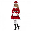 Front - Smiffys Womens/Ladies Miss Santa Costume Set