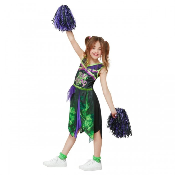 Front - Smiffys Girls Fear Squad Toxic Cheerleader Costume Set