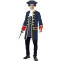 Front - Smiffys Mens Pirate Commander Costume Set